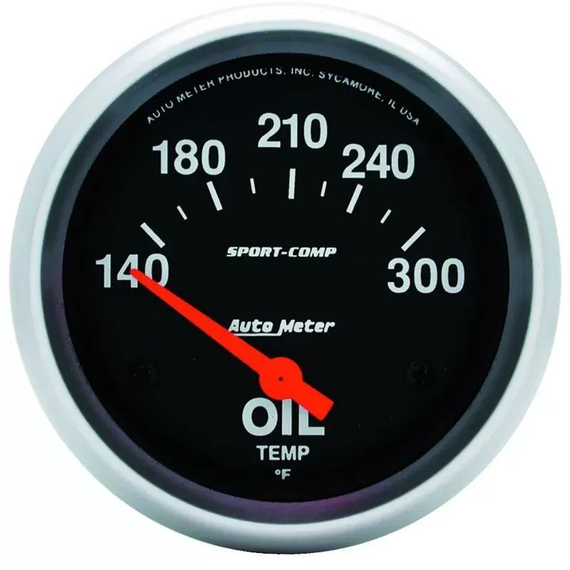 Autometer 2-5/8" 140-300 °F Oil Temperature Gauge SPORT-COMP | Universal (3543)
