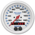 Autometer 3-3/8" 0-200 MPH Speedometer Gauge Marine Silver ULTRA-LITE | Universal (200639)