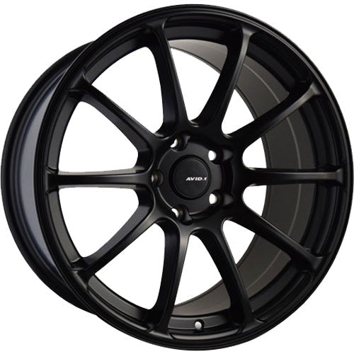 AVID1 AV27 Matte Black 18x9.5 | 5x114.3 (AV2718955H38BK)