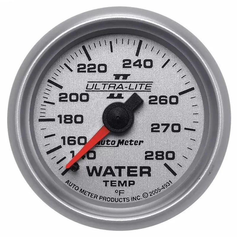 Autometer 2-1/16" 140-280 °F Water Temperature Gauge ULTRA-LITE II | Universal (4931)