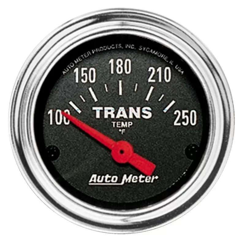 Autometer 2-1/16" 100-250 °F Transmission Temp Gauge Traditional Chrome | Universal (2552)