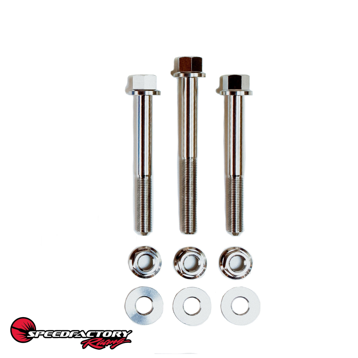 SpeedFactory Racing Titanium EG/DC/EK Engine Mount Hardware Kit | 1988-2005 Honda Civic, and 1990-2001 Acura Integra (SF-02-075-M12-EMK)