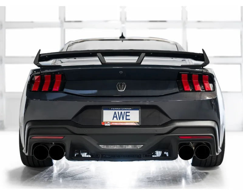 AWE SwitchPath Exhaust for S650 Ford Mustang Dark Horse - Quad Diamond Black Tips (3025-43375)