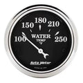 Autometer 2-1/16" 100-250 °F Water Temperature Gauge Old Tyme Black | Universal (1737)