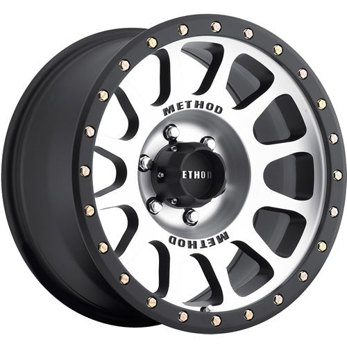 Method Race Wheels MR305 Matte Black w/ Machined Spoke Faces and a Matte Black Simulated Beadlock 17x8.5 | 5x127 (MR30578550300)