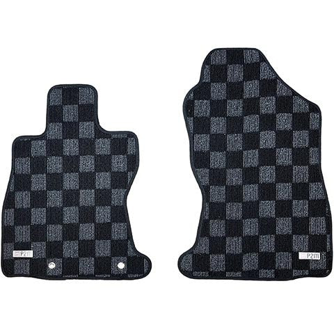 P2M Front + Rear Race Floor Mats - Dark Grey | 2022+ Subaru WRX (P2-CPTVBFFRDG-TP)