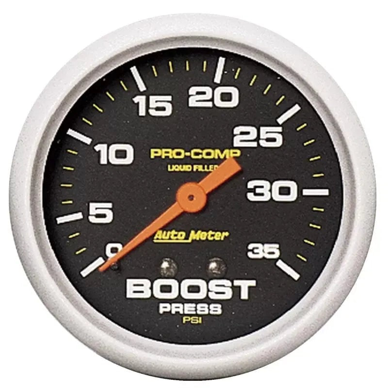 Autometer 2-5/8" 0-35 PSI LIQUID FILLED Boost Gauge PRO-COMP | Universal (5404)
