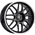 Drag Wheels DR37 Gloss Black w/ Machined Lip 18x8 | 5x112 (DR37188214566GB)