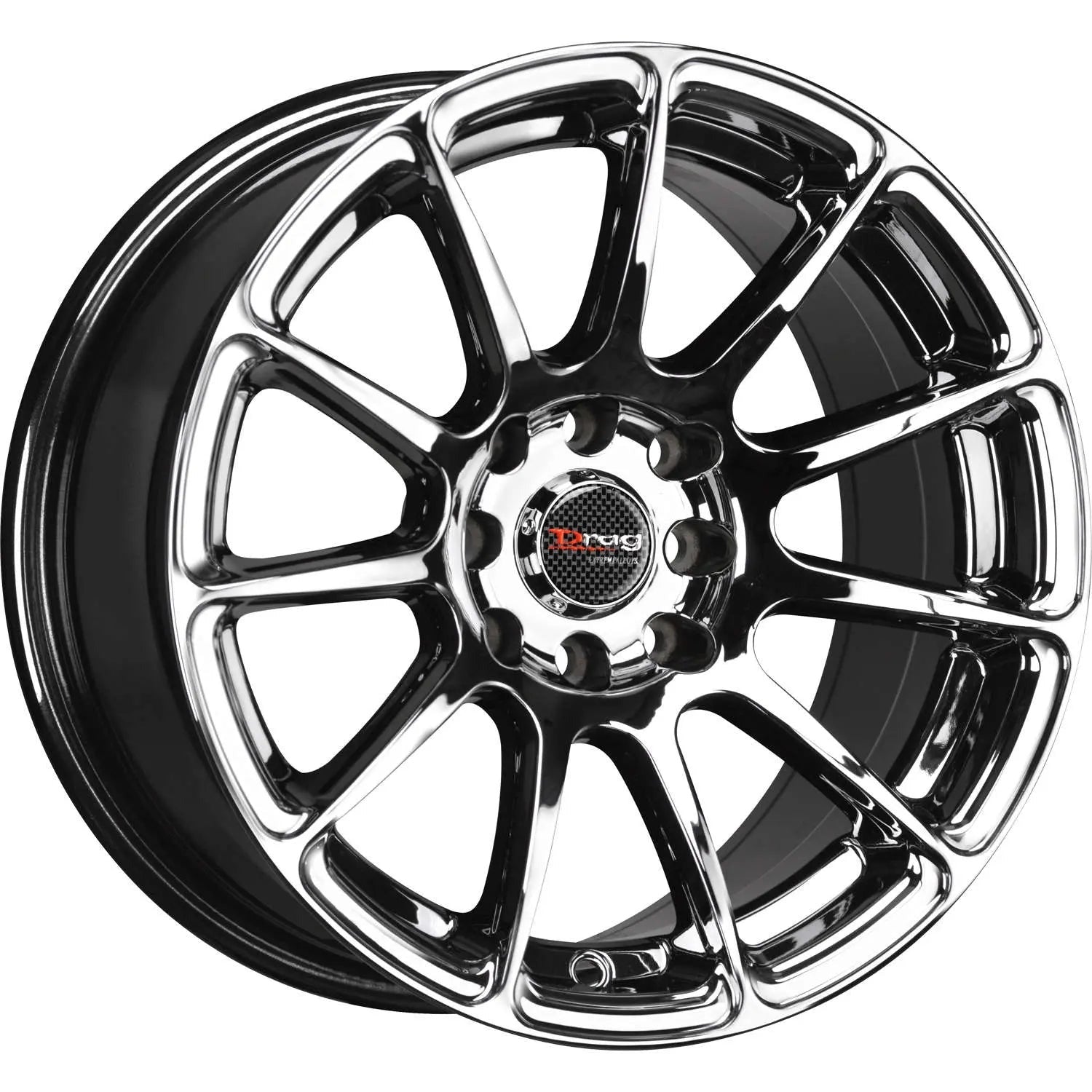 Drag Wheels DR66 PVD Chrome 15x7.5 | 4x100/4x114.3 (DR661575041073VC)