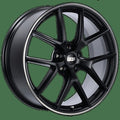 BBS Wheels CIR Satin Black w/ Polished Outer Lip Ring 20x9 | 5x112 (CI0203BPO)