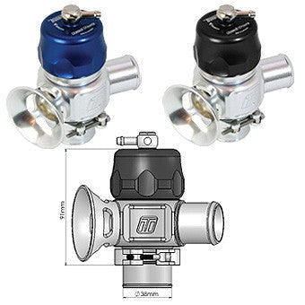Turbosmart Dual Port Blow Off Valve - 32mm - Blue | Universal (TS-0205-106x/7x2)