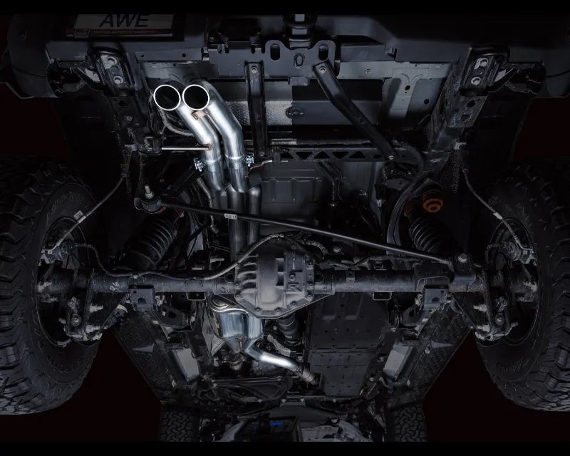 AWE Tuning SwitchPath Exhaust | 3" Diameter | Dual BashGuards | No Tips for The Ford Bronce Raptor (3025-31327)