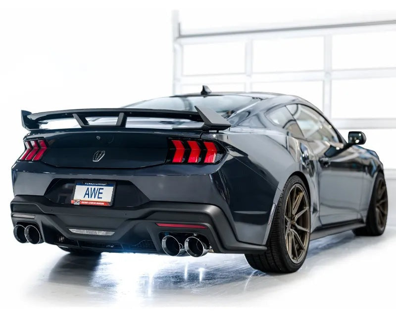 AWE SwitchPath Exhaust for S650 Ford Mustang Dark Horse - Quad Chrome Silver Tips (3025-42375)