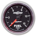Autometer 2-1/16" 0-15 PSI Fuel Pressure Gauge SPORT-COMP II | Universal (3661)