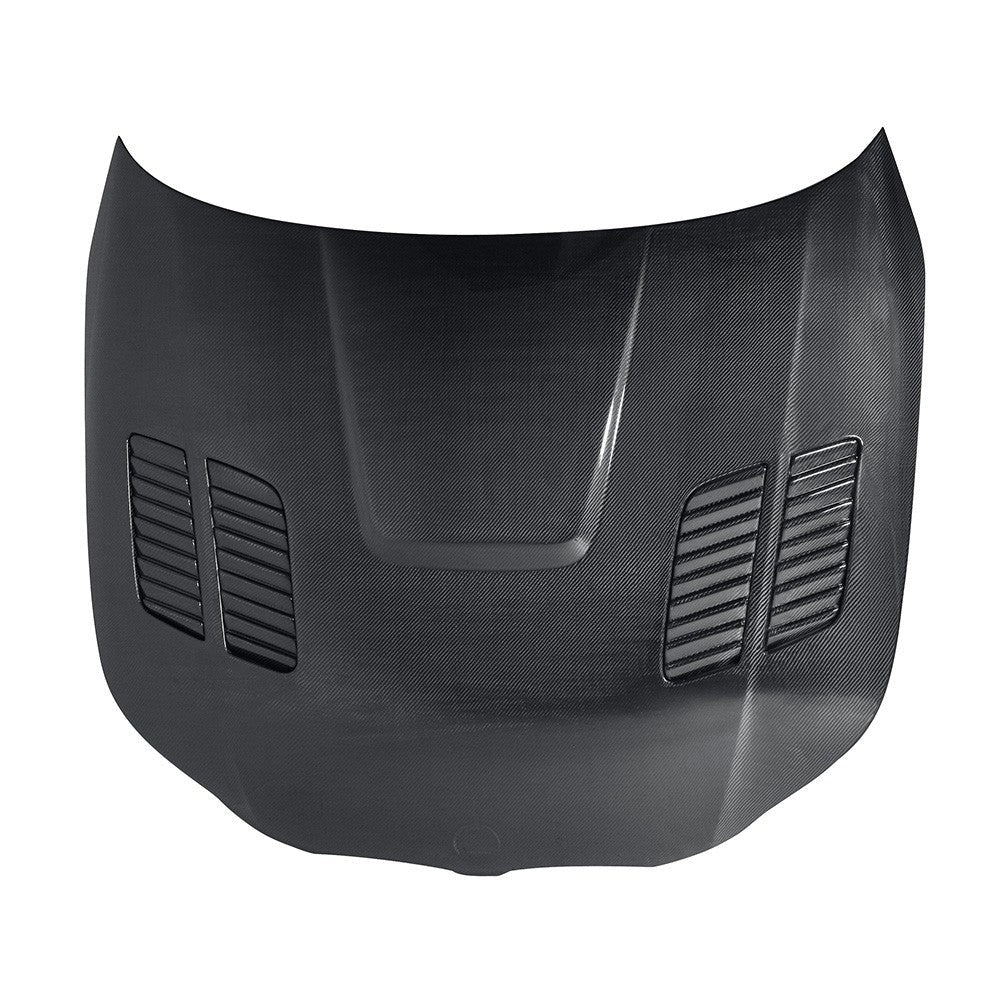 Seibon GTR-Style Carbon Fiber Hood | 2004-2010 BMW 5 Series 4 dr E60 (HD0407BMWE60-GTR)