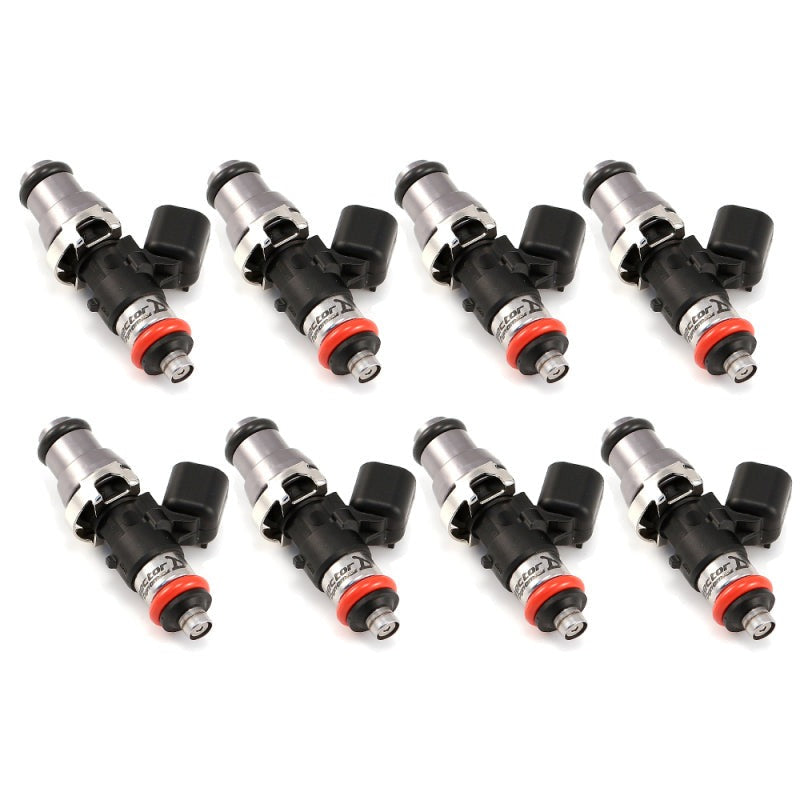 Injector Dynamics 1340cc Injectors-48mm Length - 14mm Grey Top - 15mm Orange Low O-Ring Set of 8 (1300.48.14.15.8)