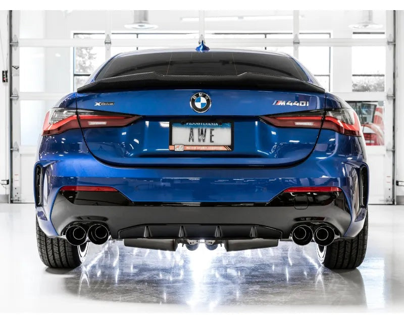 AWE Resonated Touring Edition Exhaust for G2X M340i / M440i - Diamond Black Tips (3015-43158)