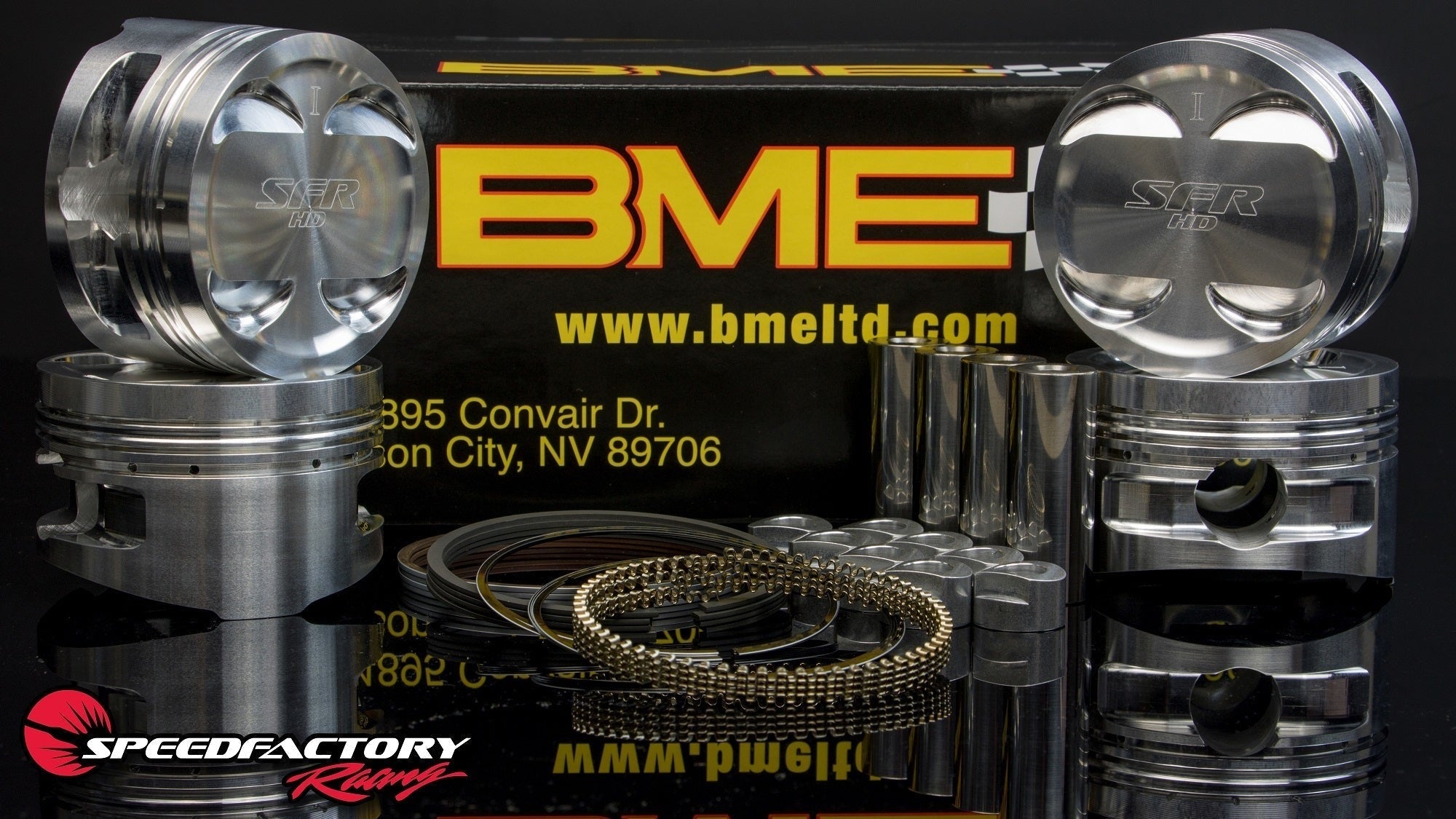 SpeedFactory Racing/BME Honda B-Series Outlaw Pistons | 1994-2001 Acura Integra, 1999-2000 Honda Civic Si, and 1997-2000 Honda Civic Type-R (SF-BME-218400)