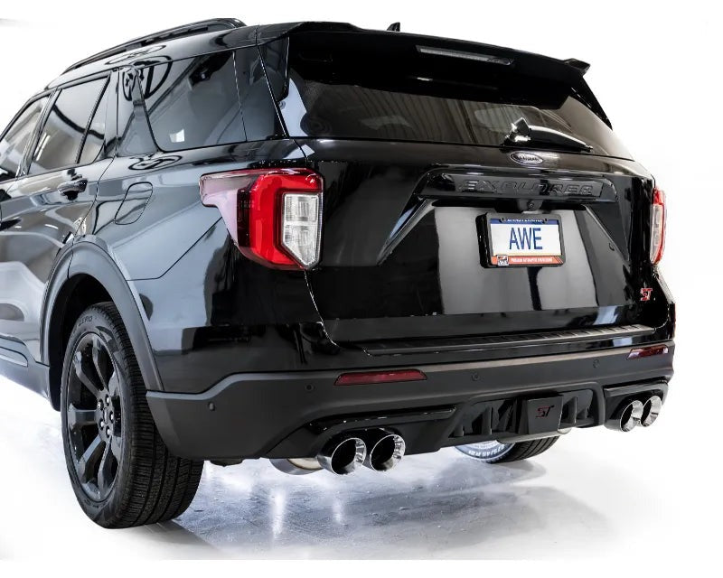 AWE Touring Edition Exhaust for Ford Explorer ST / Lincoln Aviator - Chrome Silver Tips (3015-42625)