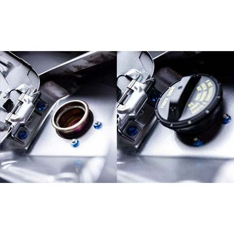 Dress Up Bolts Titanium Hardware Fuel Door Kit | 2000-2009 Honda S2000 (HON-046-Ti)