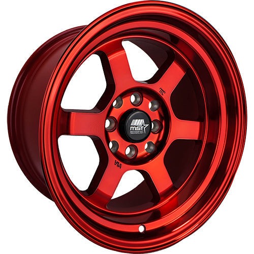 MST Wheels Time Attack Ruby Red 17x9 | 5x114.3 (01T-7965-20-FRED)