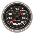 Autometer 2-1/16" 100-260 °F Transmission Temp Gauge CHEVY Red BOWTIE | Universal (3657-00406)
