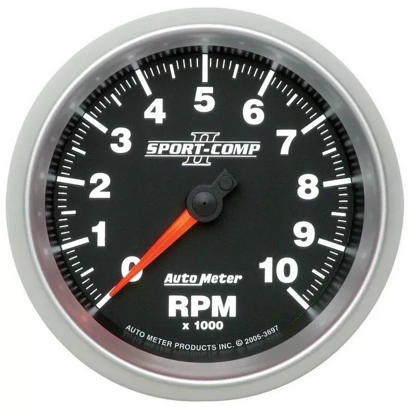 Autometer 3-3/8" 0-10000 RPM Tachometer Gauge SPORT-COMP II | Universal (3697)