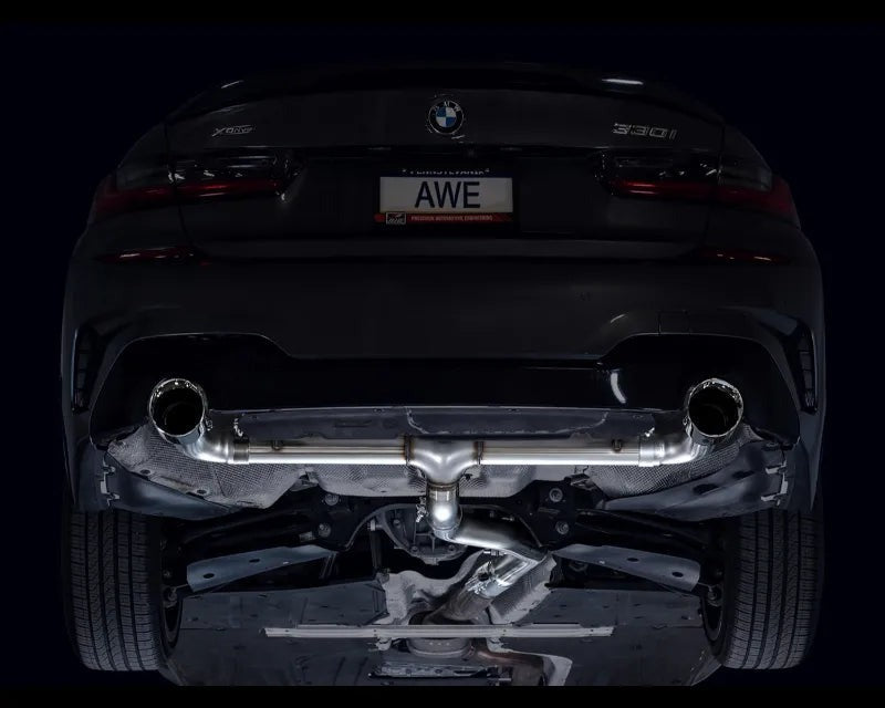 AWE Track Edition Axleback Exhaust for BMW G2X 330i/430i - Chrome Silver (3020-32429)