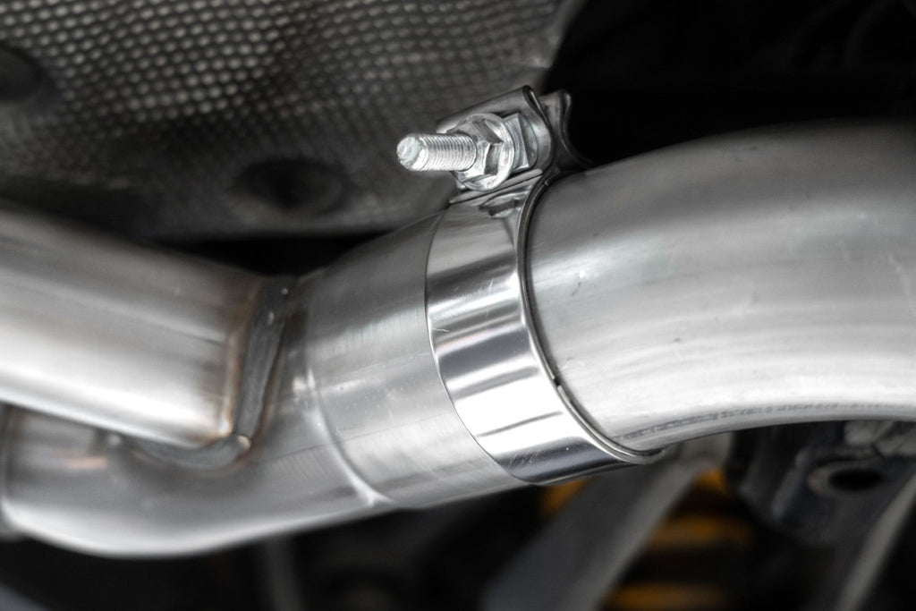 MBRP Stainless Steel 3" Resonator-Back - Quad Outlet w/ Carbon Fiber Tips | 2019-2021 BMW M2 (S45023CF)