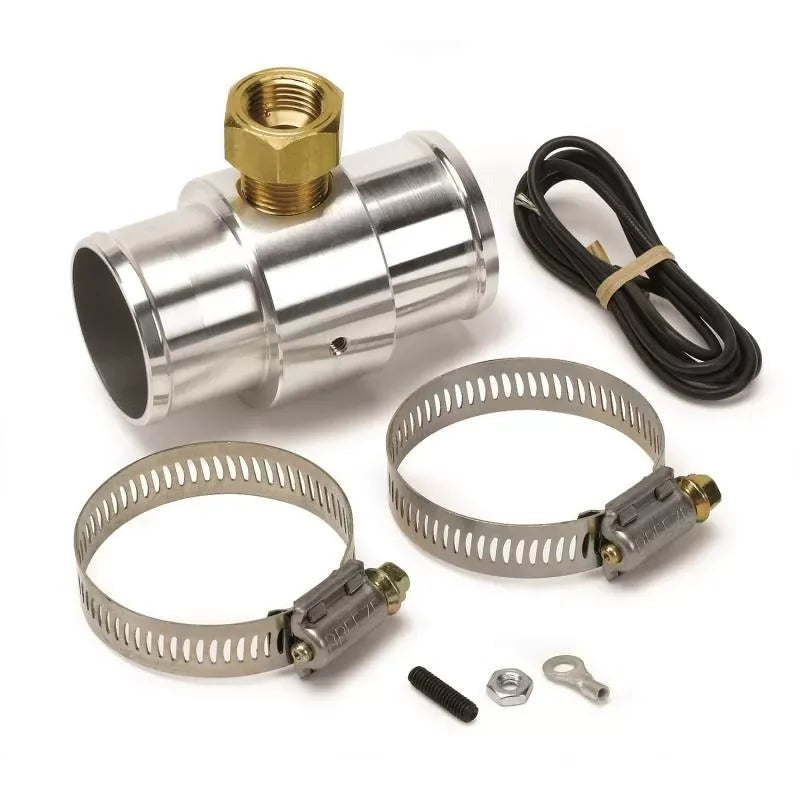 Autometer 1.5" RADIATOR HOSE 3/8" NPTF FEMALE Adapter Fitting Aluminum | Universal (2283)