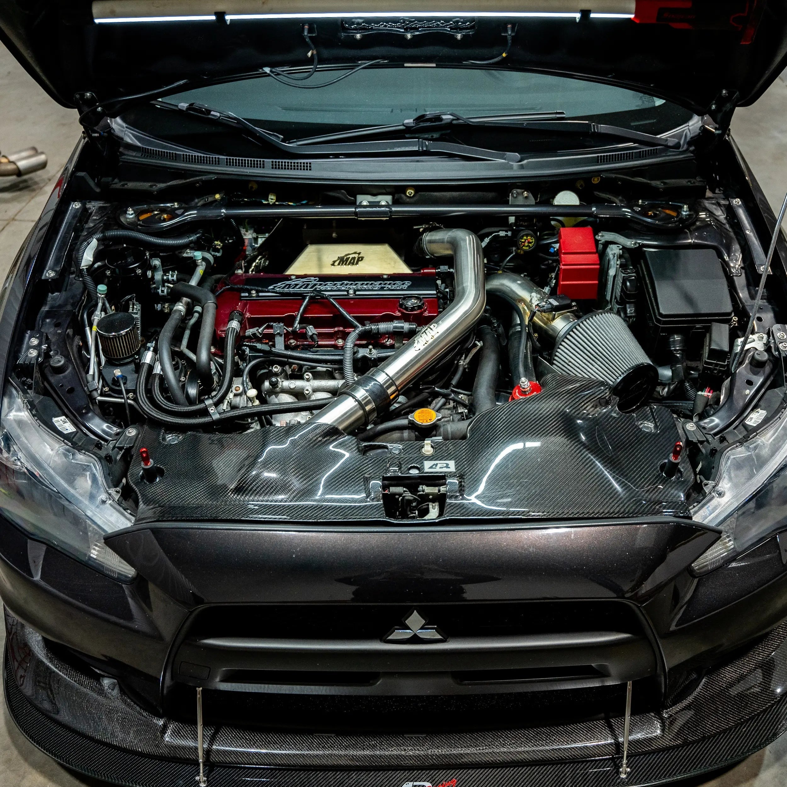 MAPerformance Exhaust Manifold Heat Shield | 2008-2015 Mitsubishi Evo X (EVOX-EMHS)