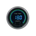Autometer 2-1/16" Two Channel 0-100%/8-18V Digital Fuel Level /Volt Gauge Cobalt | Universal (6709-CB)