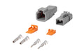 Diode Dynamics Deutsch Connector Kit 2-Pin - 12-14 Gauge | Universal (DD4039)