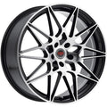 Revolution Racing RR11 Black w/ Machined Spoke Faces and Outer Lip 20x8 | 5x114.3 (RR11-20851143+40BM)