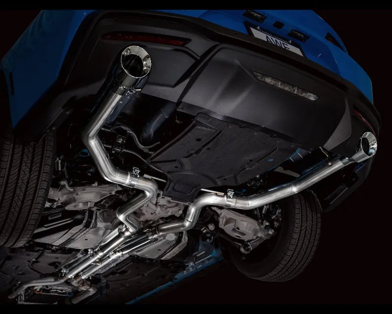 AWE Track Edition Exhaust for S650 Ford Mustang GT Fastback - Dual Chrome Silver Tips (3020-32650)