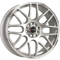 Drag Wheels DR34 Silver w/ Machined Lip 17x7.5 | 5x108/5x115 (DR341775304273S)