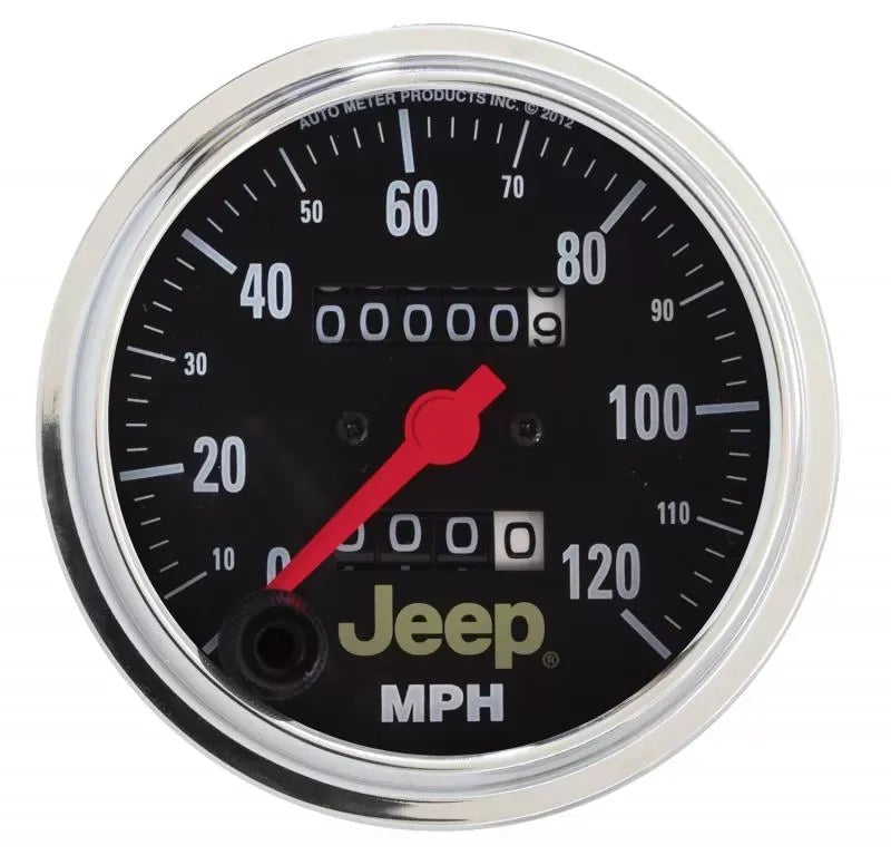 Autometer 3-3/8" 0-120 MPH Speedometer Gauge Jeep | Universal (880245)
