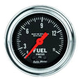 Autometer 2-1/16" 0-15 PSI Fuel Pressure Gauge Traditional Chrome | Universal (2413)