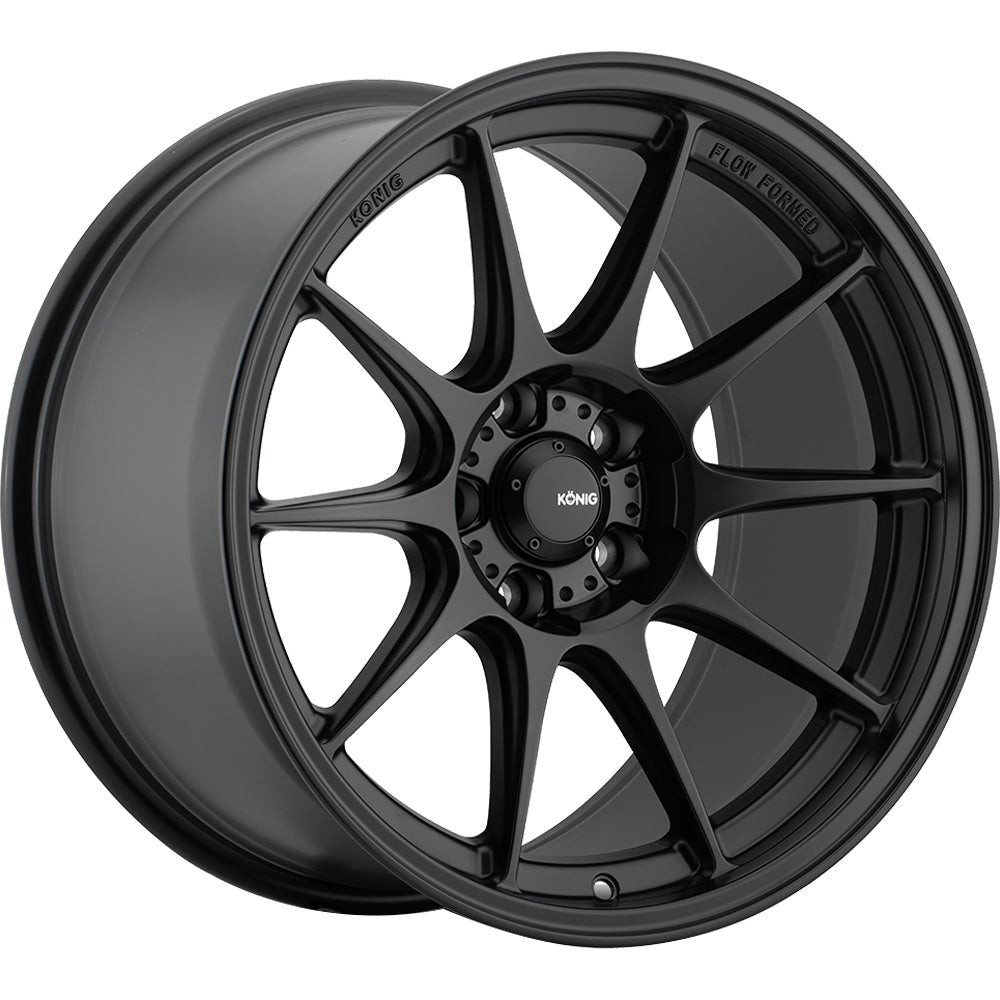 Konig Dekagram Matte Black 18x10.5 | 5x114.3 (DK08514185)