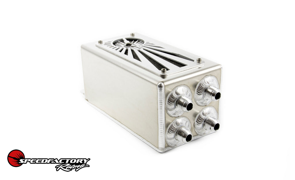 SpeedFactory Racing Rising Sun Oil Catch Can | 1994-2001 Acura Integra and 1992-2000 Honda Civic (SF-02-034)