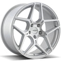 Versus Racing VS23 Silver w/Machined Spoke Faces and Outer Lip Ring 18x8.5 | 5x112 (VS2318855112+38SMF)