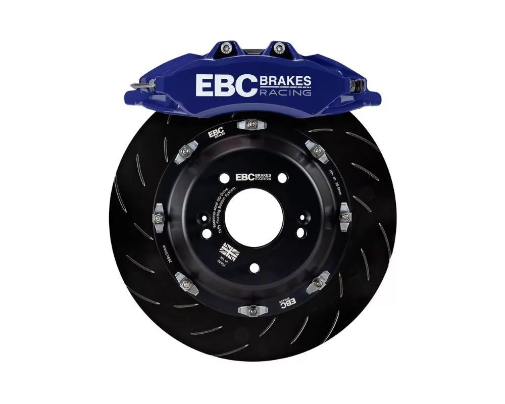 EBC Brakes Storm Shadow Blue Apollo-6 Calipers 380mm Front Big Brake Kit | 2017-2021 Honda Civic Type-R (BBK037BLU-1)