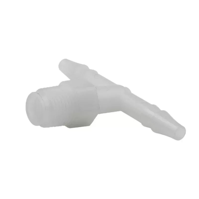 Autometer 1/4" HOSE BARB TO 1/8" NPT MALE Plastic Tee Fitting | Universal (3276)