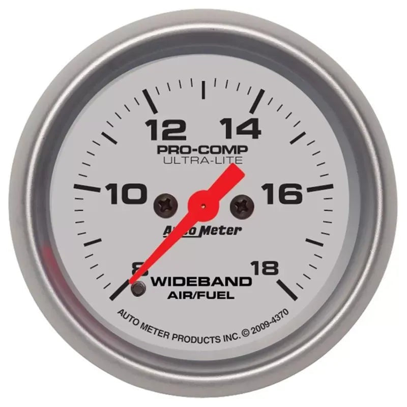 Autometer 2-1/16" ANALOG 8:1-18:1 AFR Air/Fuel Ratio-Wideband Gauge ULTRA-LITE | Universal (4370)