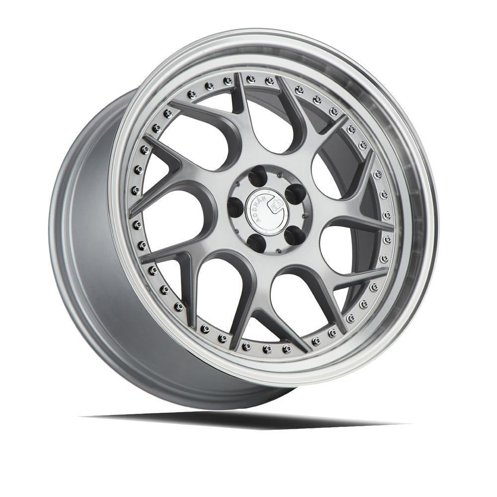 AodHan Wheels DS01 Silver w/ Machined Lip 18x9.5 | 5x114.3 (DS118955114330SML)