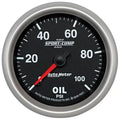 Autometer 2-5/8" 0-100 PSI Oil Pressure Gauge SPORT-COMP II | Universal (7621)