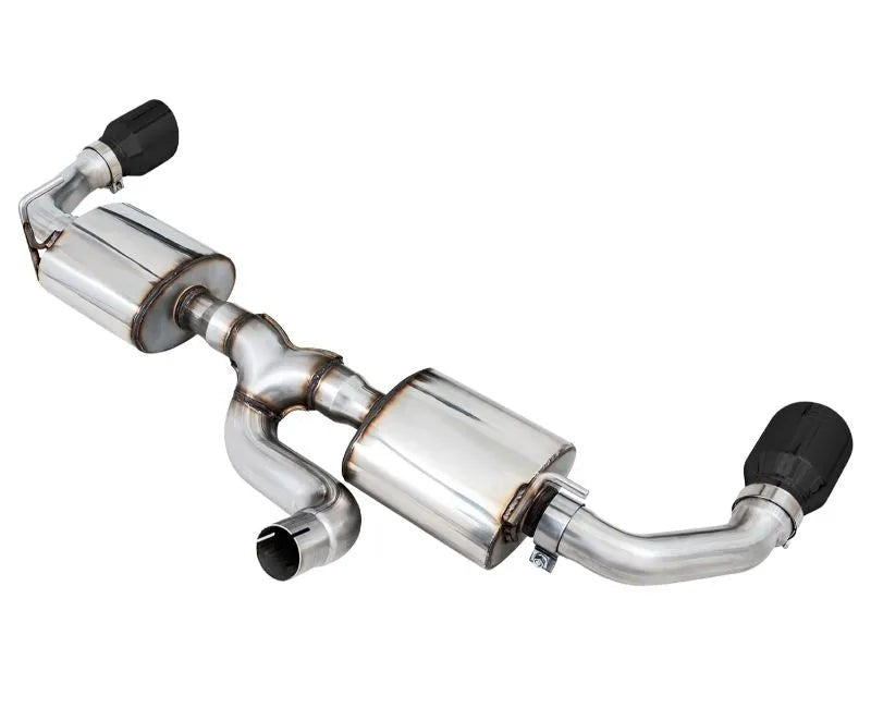 AWE Tread Edition Axleback Dual Exhaust for Jeep JK/JKU 3.6L - Diamond Black Tips (3015-33003)