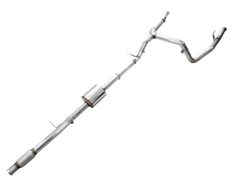 AWE 0FG Catback Split Rear Exit Exhaust for 4th Gen Silverado/Sierra 1500 5.3L (With Bumper Cutouts) - OE Tips (3015-31200)