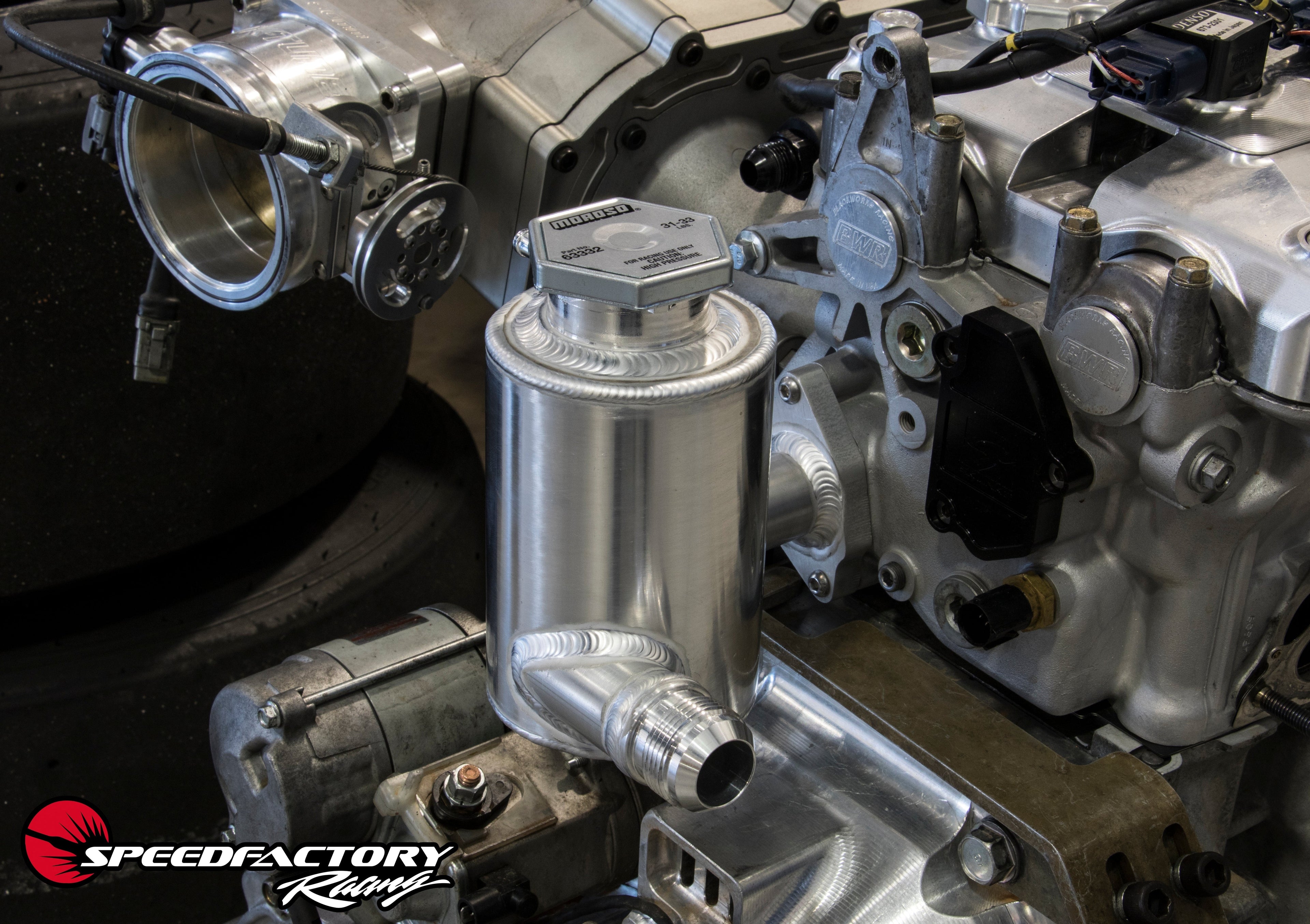 SpeedFactory Racing B-Series RACE Cooling System Fill Pots | 1994-2001 Acura Integra, and 1999-2000 Honda Civic Si (SF-06-068)