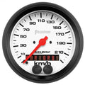 Autometer 3-3/8" 225 km/h GPS Speedometer Gauge Phantom | Universal (5880-M)
